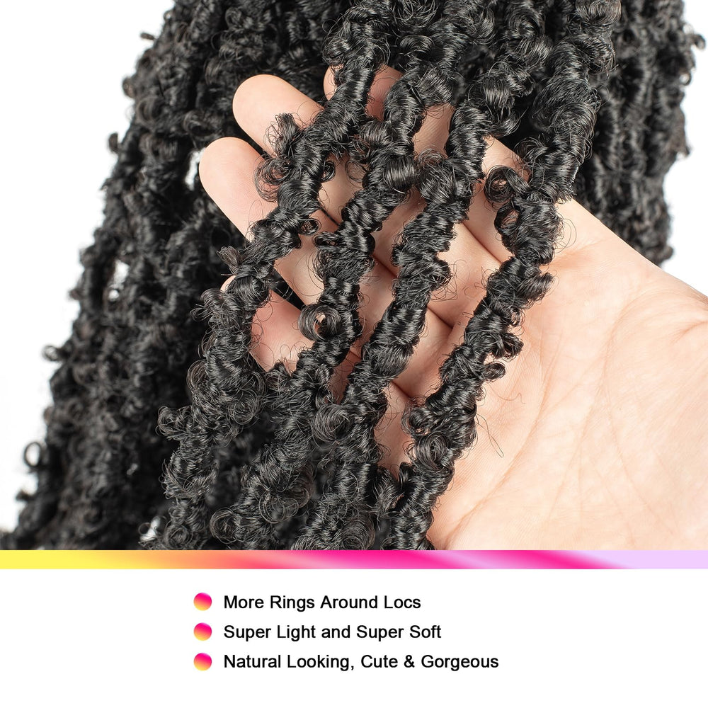 GUOHUI Locs mariposa, variedad de colores para combinar estilos.