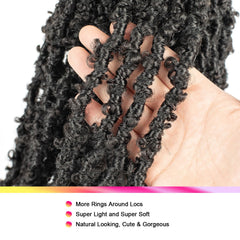 GUOHUI Locs mariposa, variedad de colores para combinar estilos.