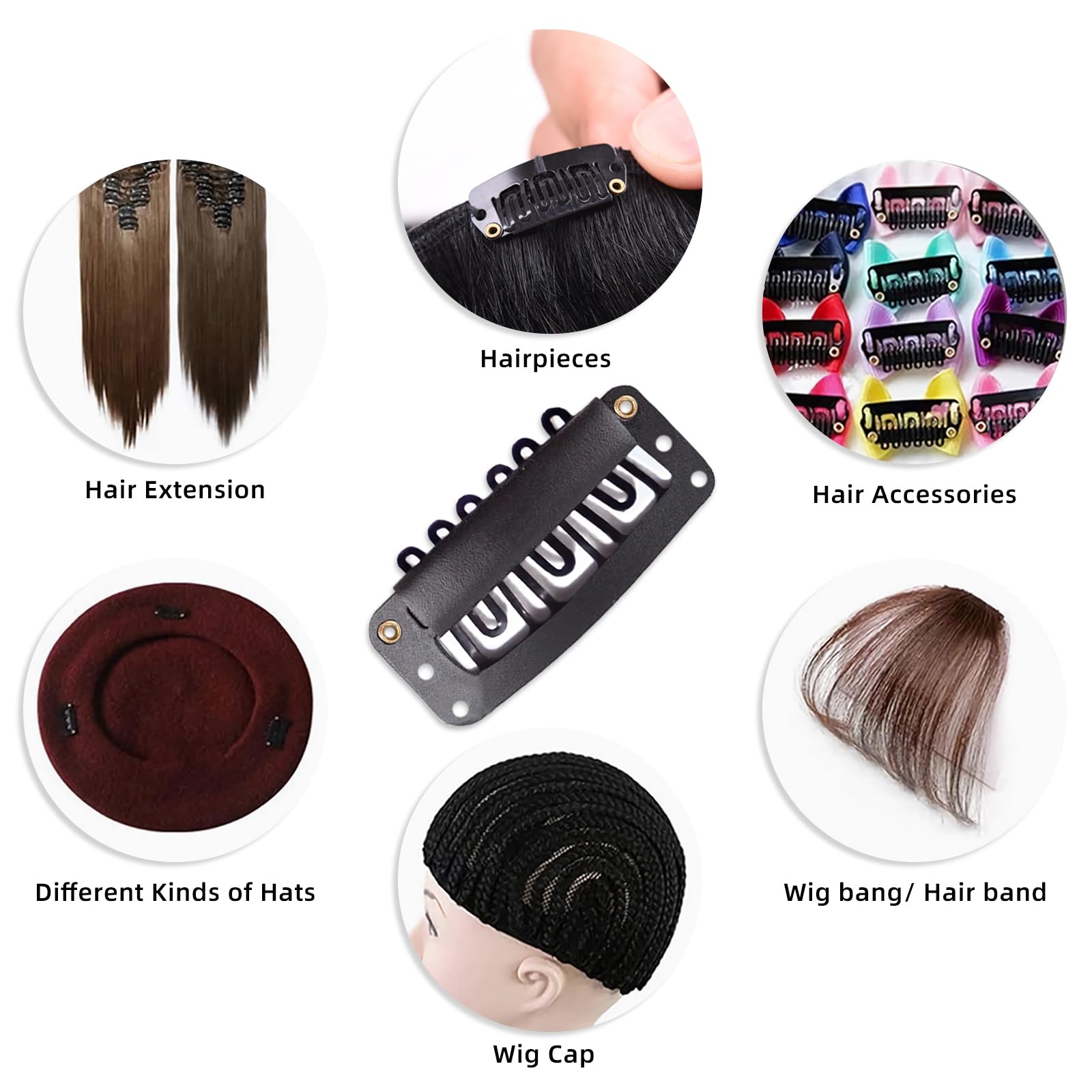 Guokoo conjunto de accesorios para pelucas, 22 piezas para ajustes rápidos.