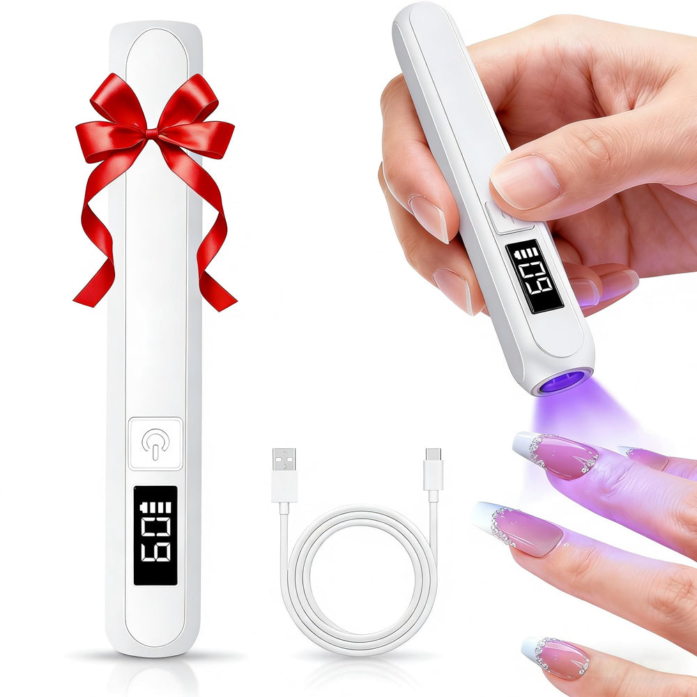 Guowo luz UV para uñas mini, secado rápido y uniforme.