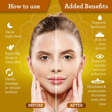 GuruNanda Castor Oil applied to facial skin for nourishment