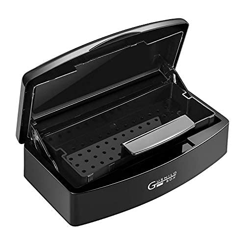 Caja esterilizadora Gusnilo para herramientas de uñas, práctica y segura.