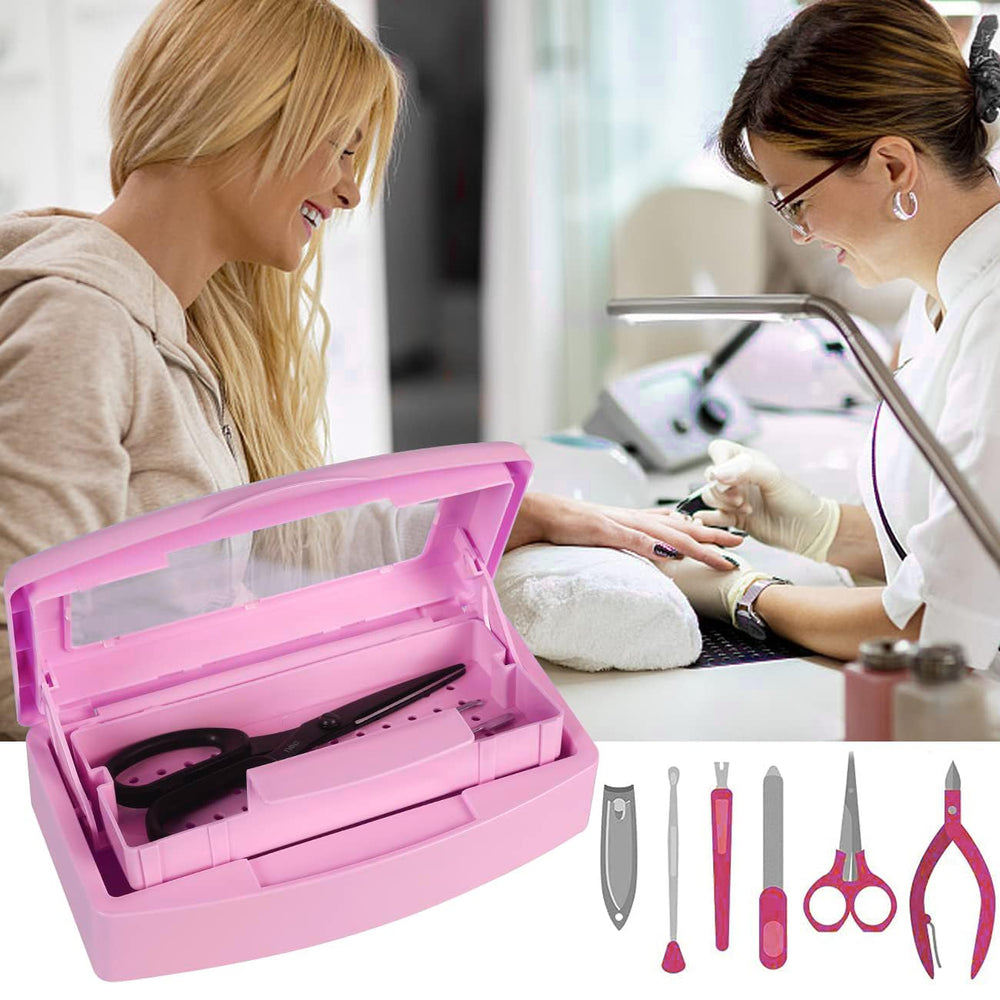Gusnilo uso profesional esterilizador para herramientas de belleza rosa