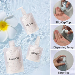 GUXACU bolsas de viaje 50 ml, ahorro de espacio para equipaje ligero.