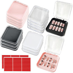GUXACU cajas de empaque para uñas, 14 piezas, organización portátil para sets de uñas.