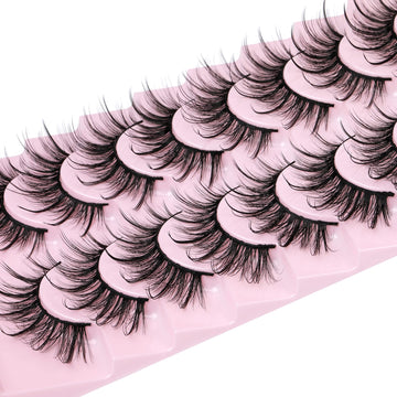 Pestañas falsas GVEFETIEE extensiones naturales de 15-20 mm para estilo diario