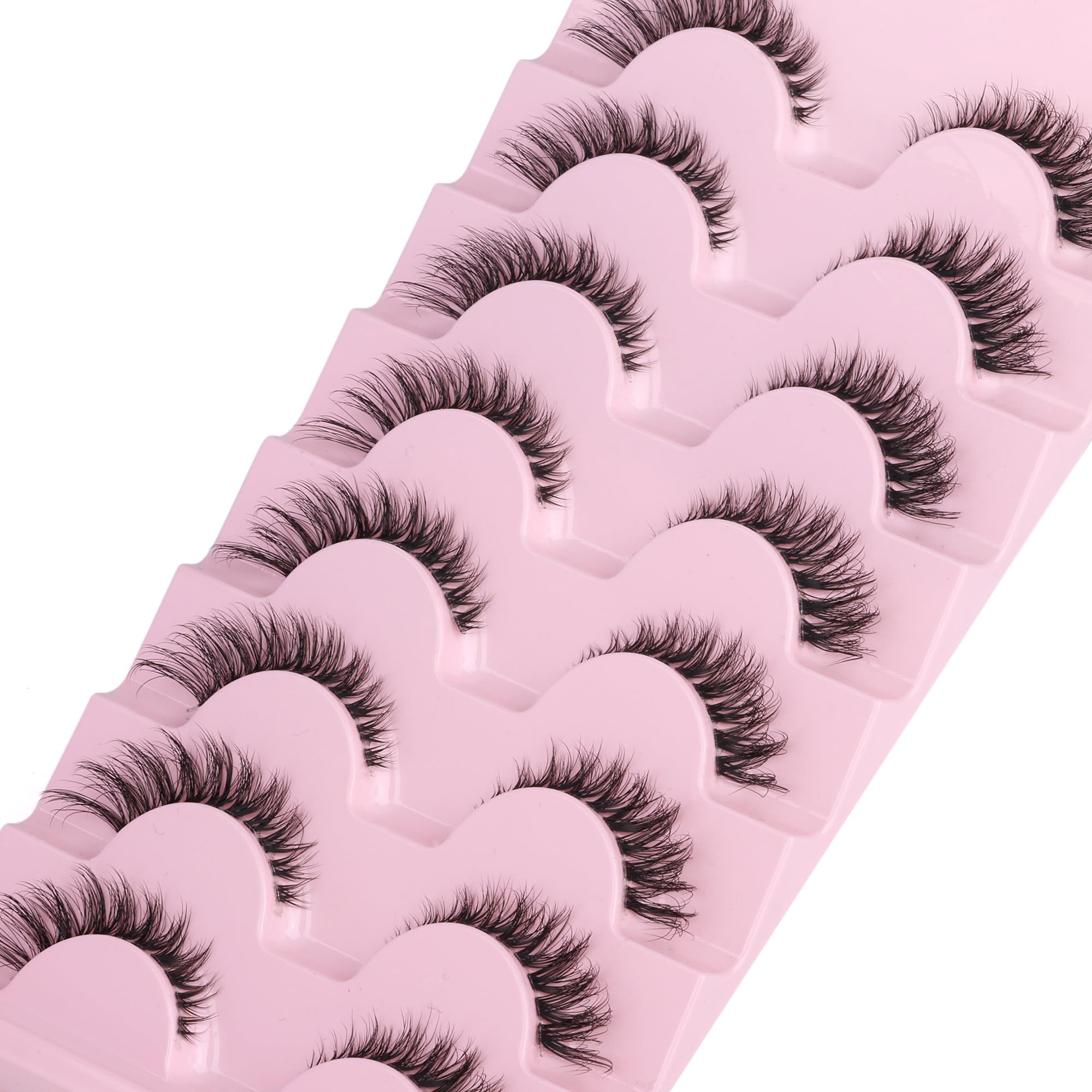 Pestañas sintéticas suaves GVEFETIEE para look natural