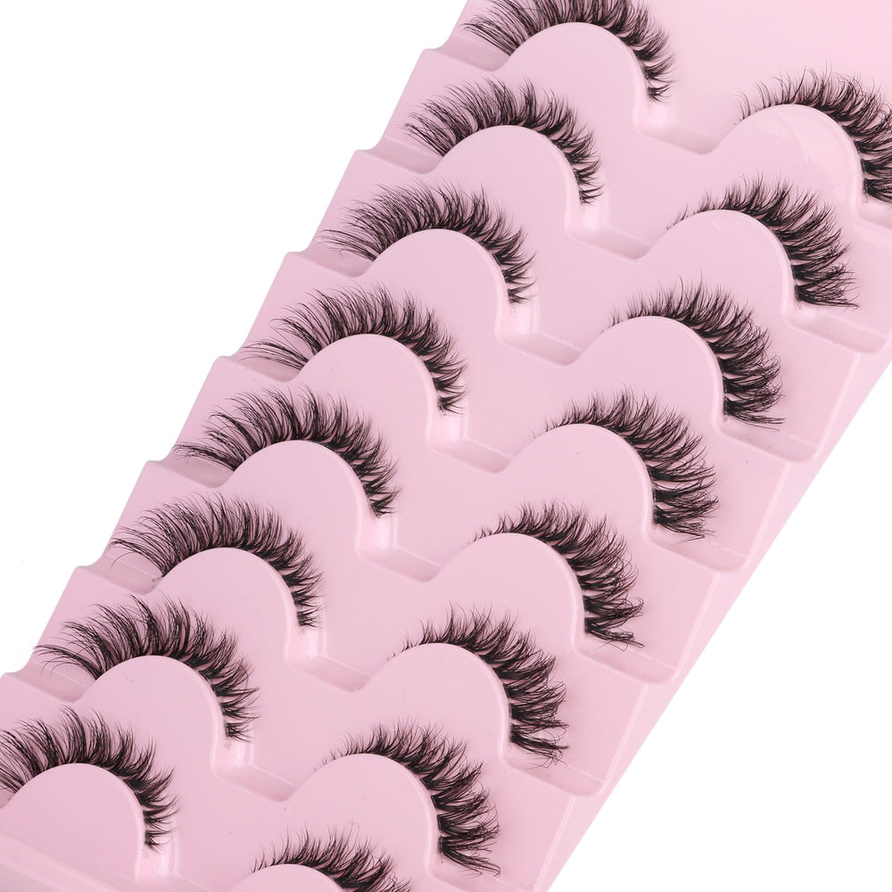 Pestañas sintéticas suaves GVEFETIEE para look natural