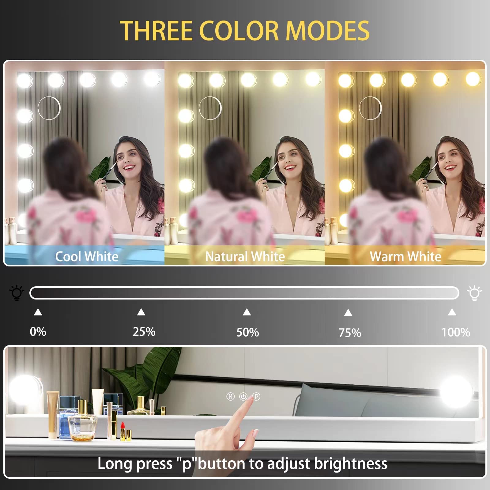 Gvnkvn, iluminación estilo Hollywood rodea el rostro para un look preciso