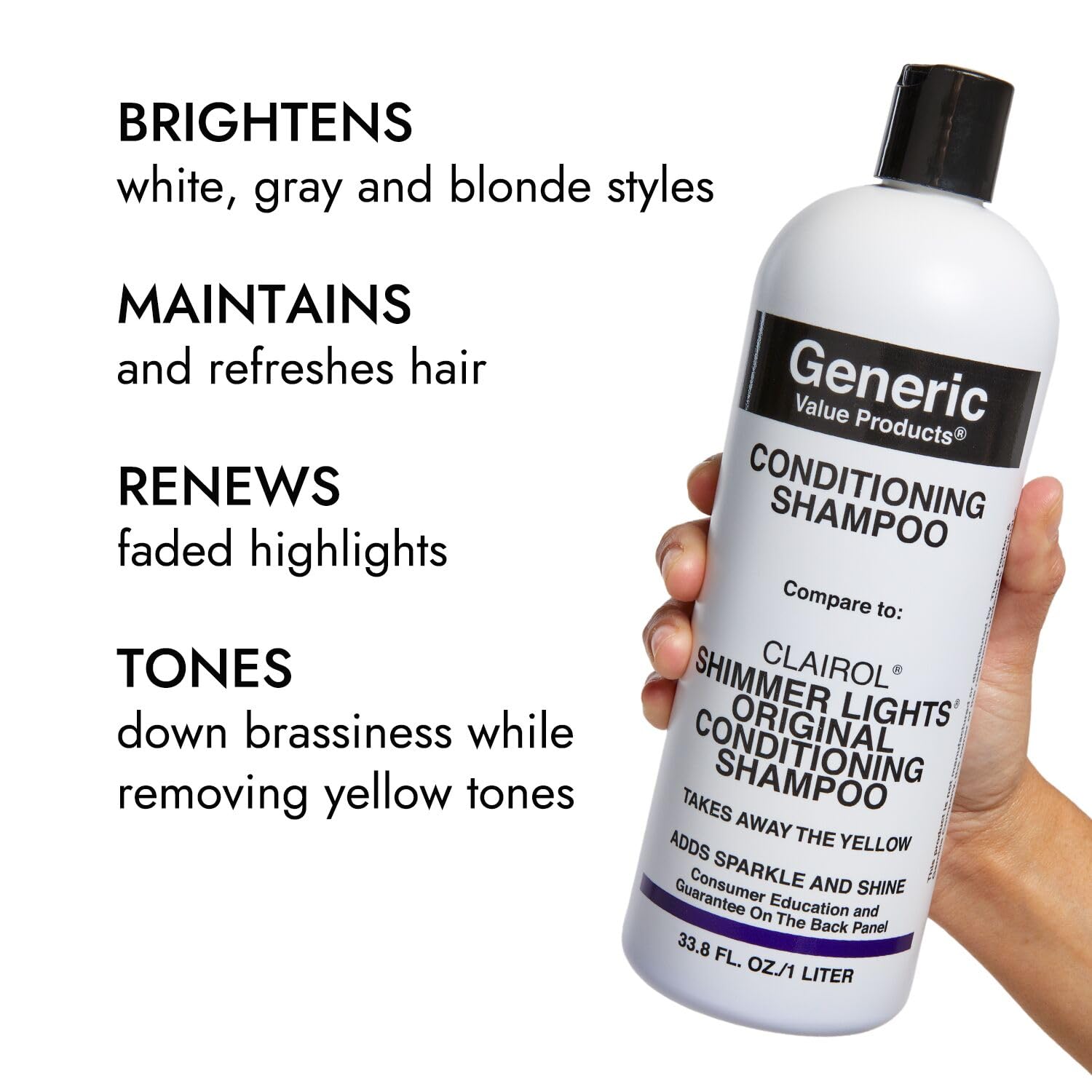 Mechas más brillantes tras usar el champú morado de GVP