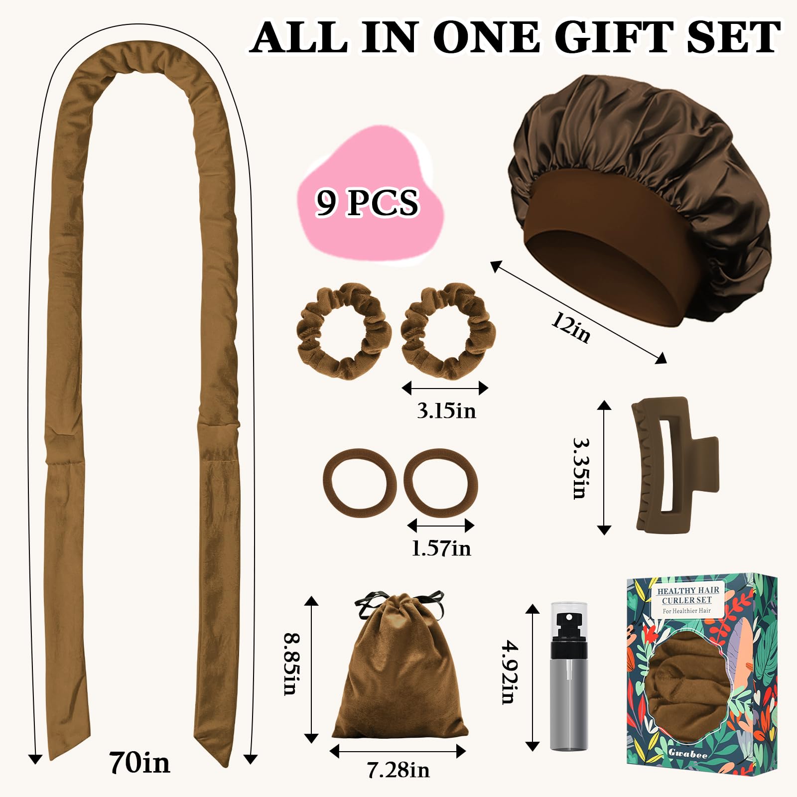 Gwabee set regalo para cabello, opción práctica y atractiva.