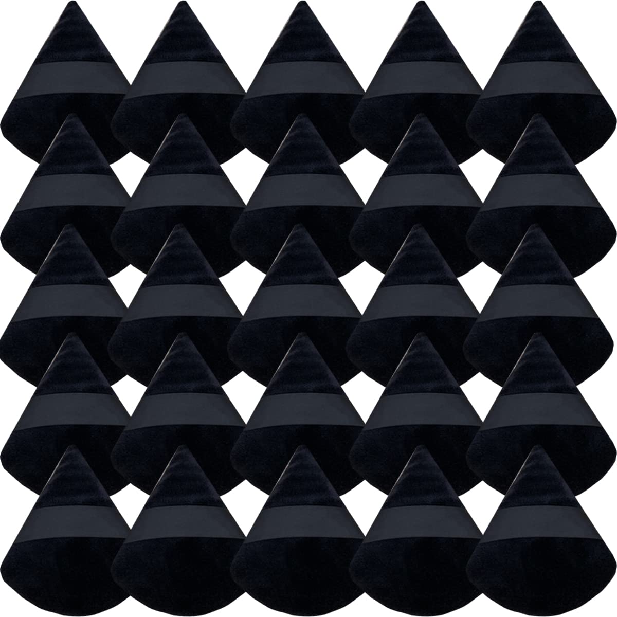 GXXMEI puff polvo triangular negro para aplicación precisa de base