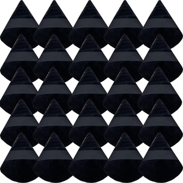 GXXMEI puff polvo triangular negro para aplicación precisa de base