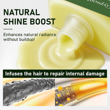 Rutina diaria de Gypsophila Batana para cabello más manejable y brillante.