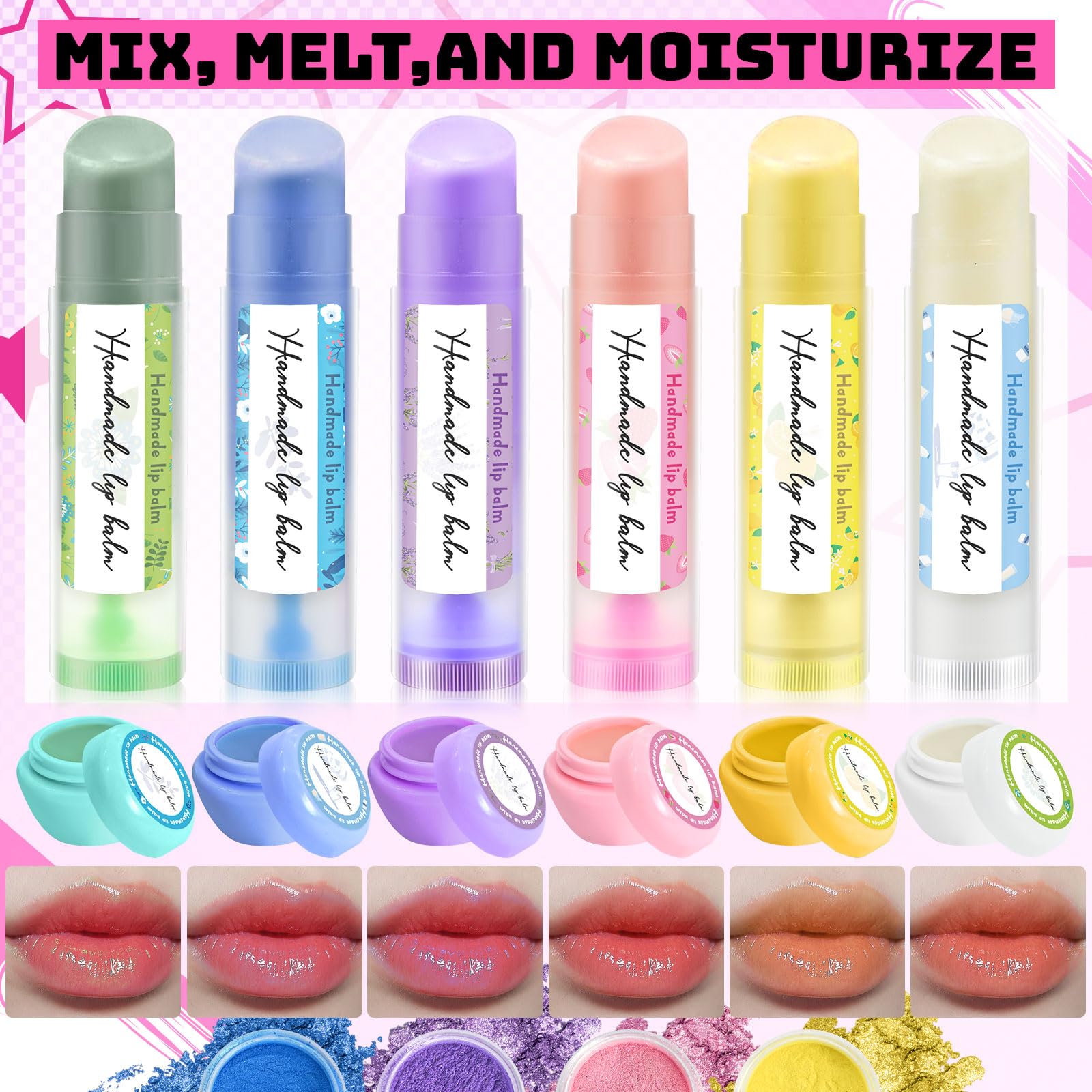GZDUCK conjunto para elaboración de labial: herramientas y cuencos para mezclar