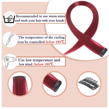 Extensiones GZVIS con broches de metal para sujeción segura