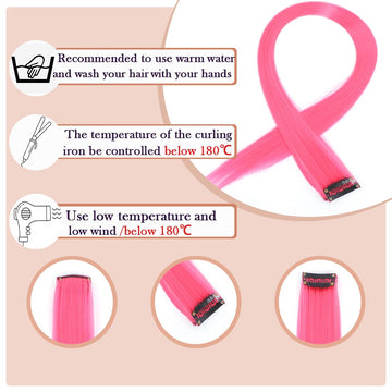Extensiones GZVIS rosa intenso con diseño frontal sin costuras para mayor comodidad.