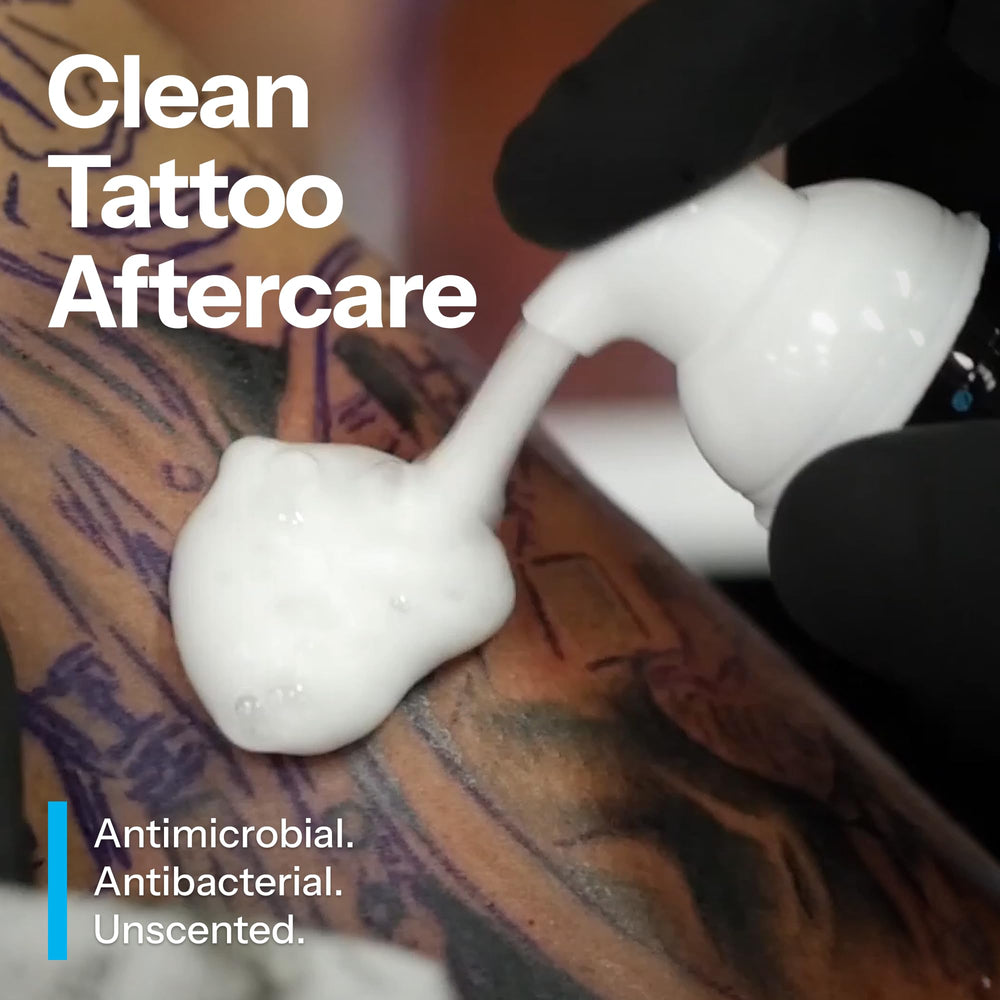 H2Ocean aloe vera foam cleanser soothing new tattoo care routine