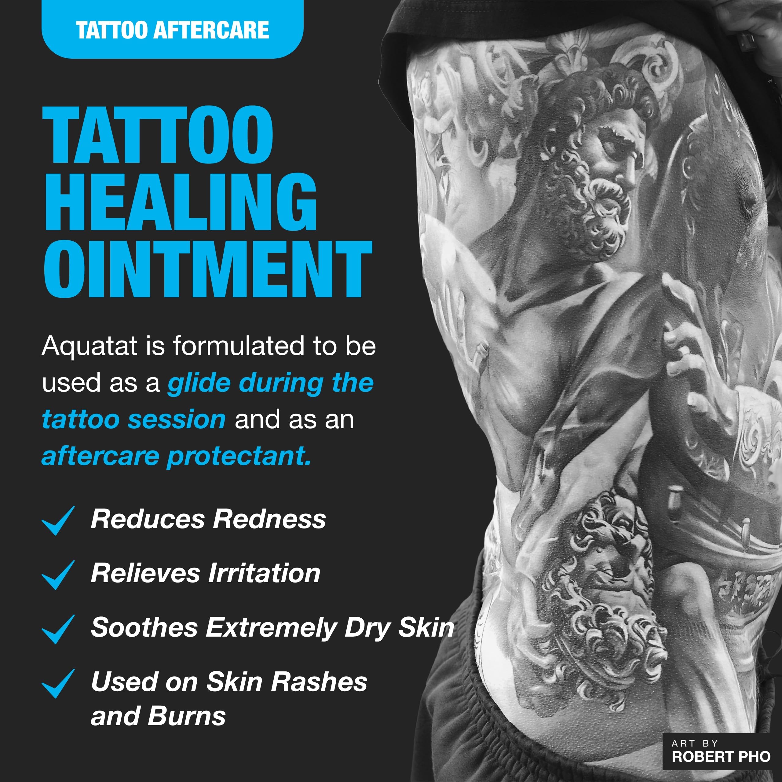 H2Ocean Aquatat barrera humedecida para piel tatuada