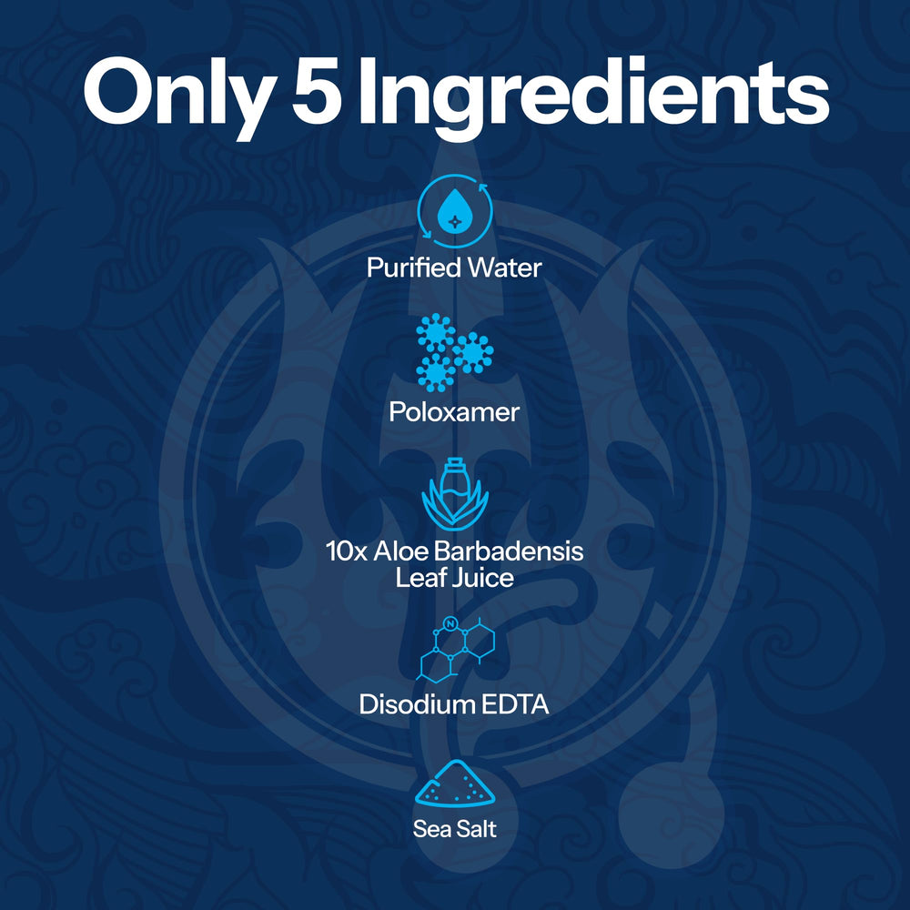 H2Ocean benzalkonium chloride cleanser maintains clean, preserved surface