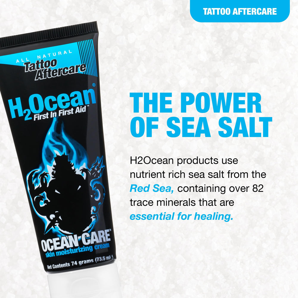 Crema tatuaje H2Ocean, absorción rápida para uso diario