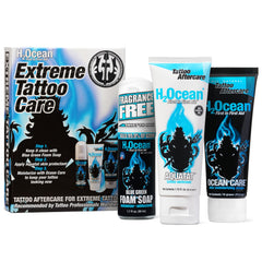 H2Ocean Kit Extremo Tatuaje: jabón espumoso antibacterial para una limpieza suave.