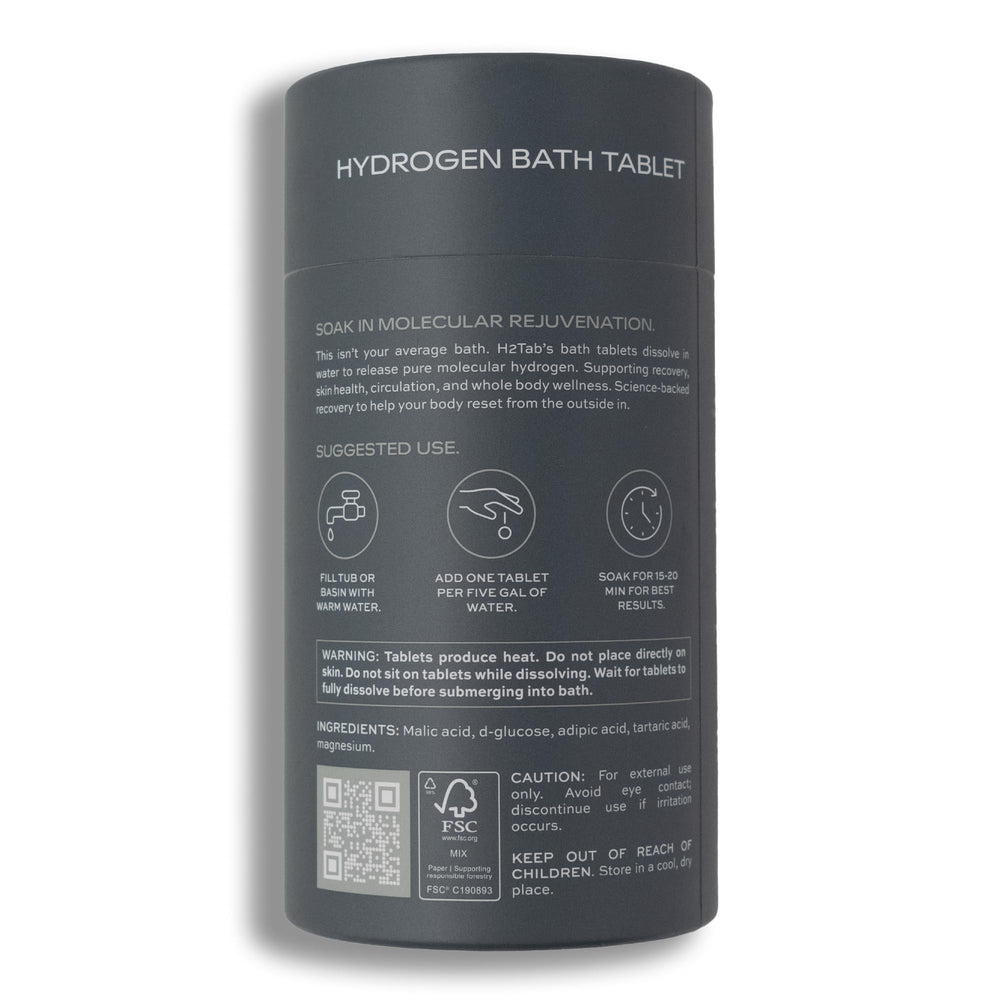 Detox corporal suave con baño de hidrógeno H2TAB.
