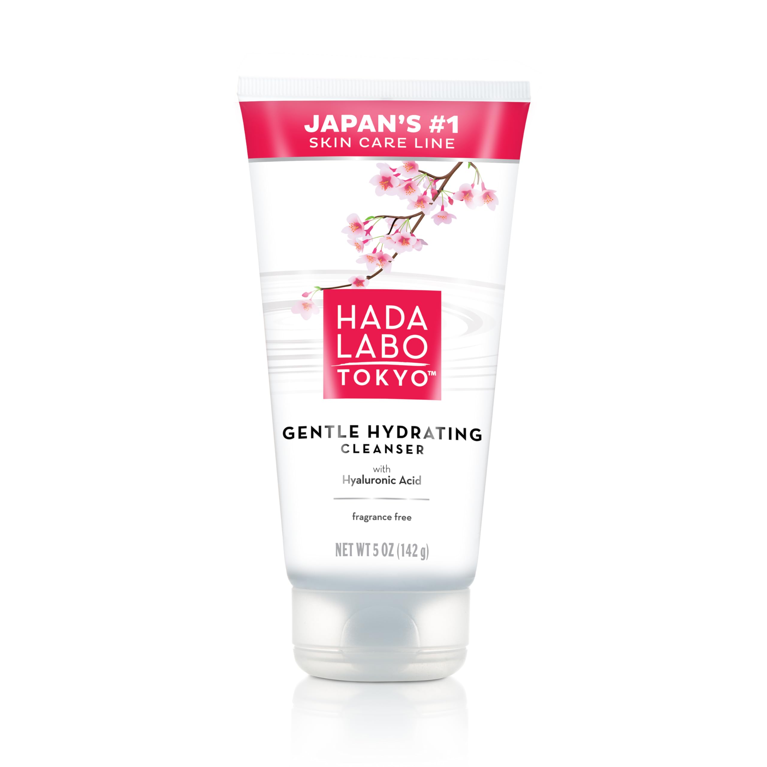 Limpieza suave de Hada Labo Tokyo con espuma hidratante para piel sensible.