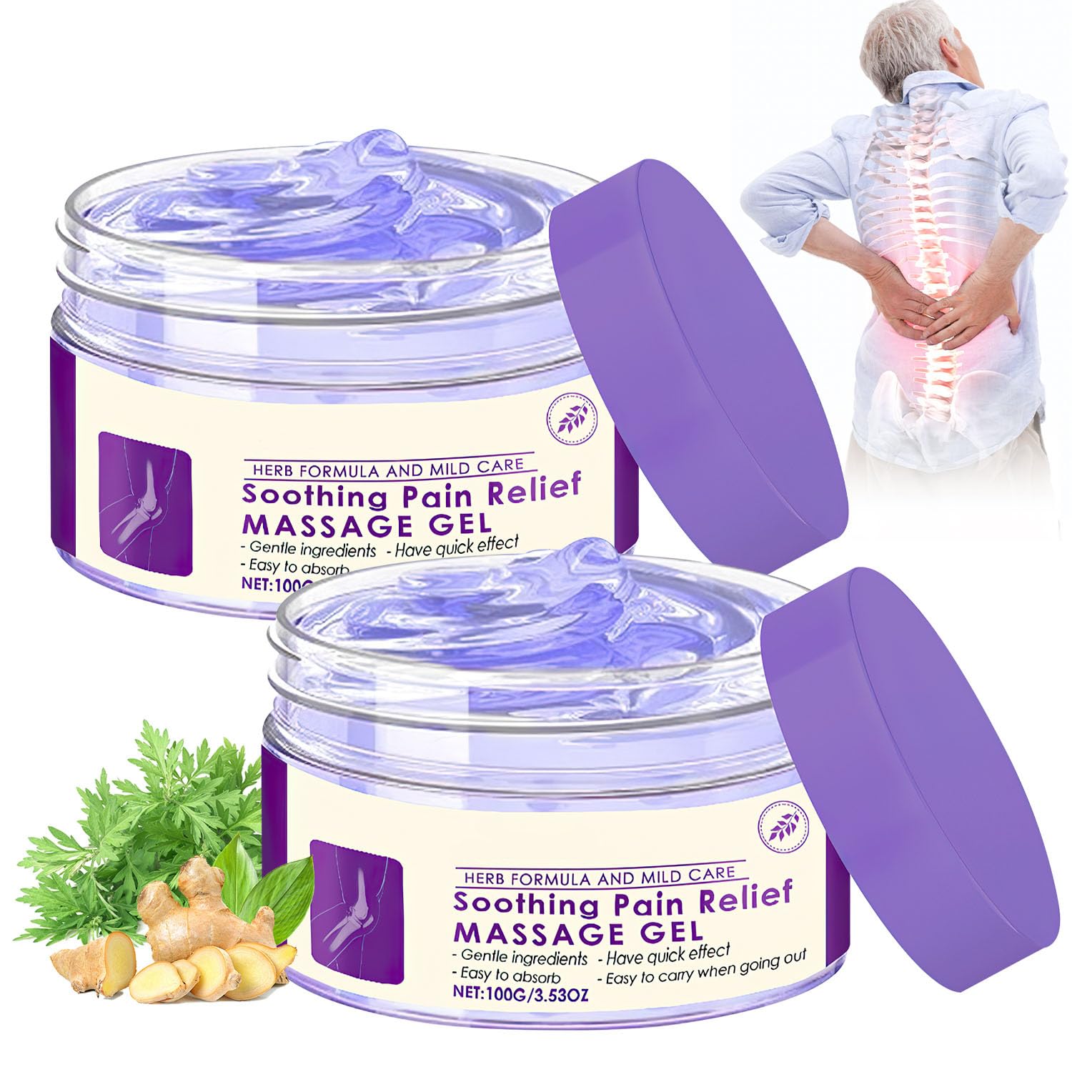 Hadaclub Gel Articular en bote morado, alivio suave para articulaciones durante el dia.