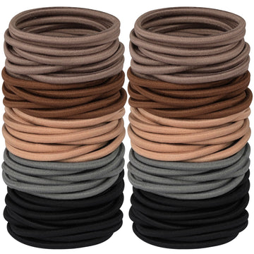 Ligas elásticas multicolores de Hageolan en un empaque de 120 unidades para uso diario.