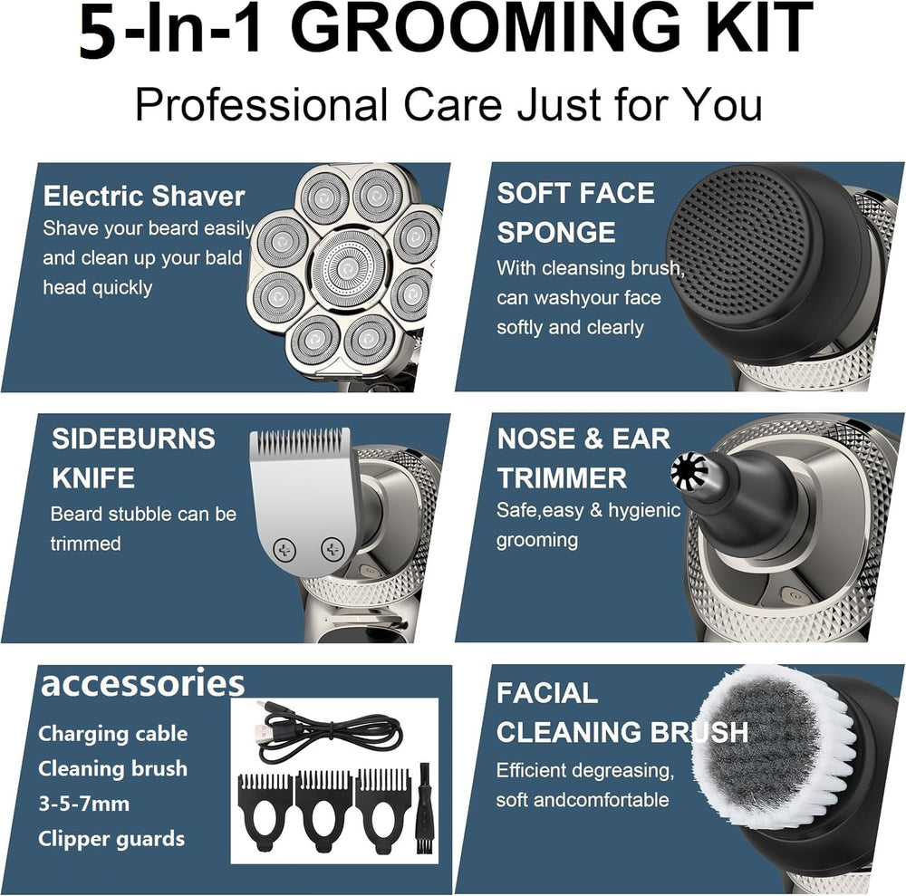 HAHAKEE conjunto 5 en 1 con accesorios para grooming completo.