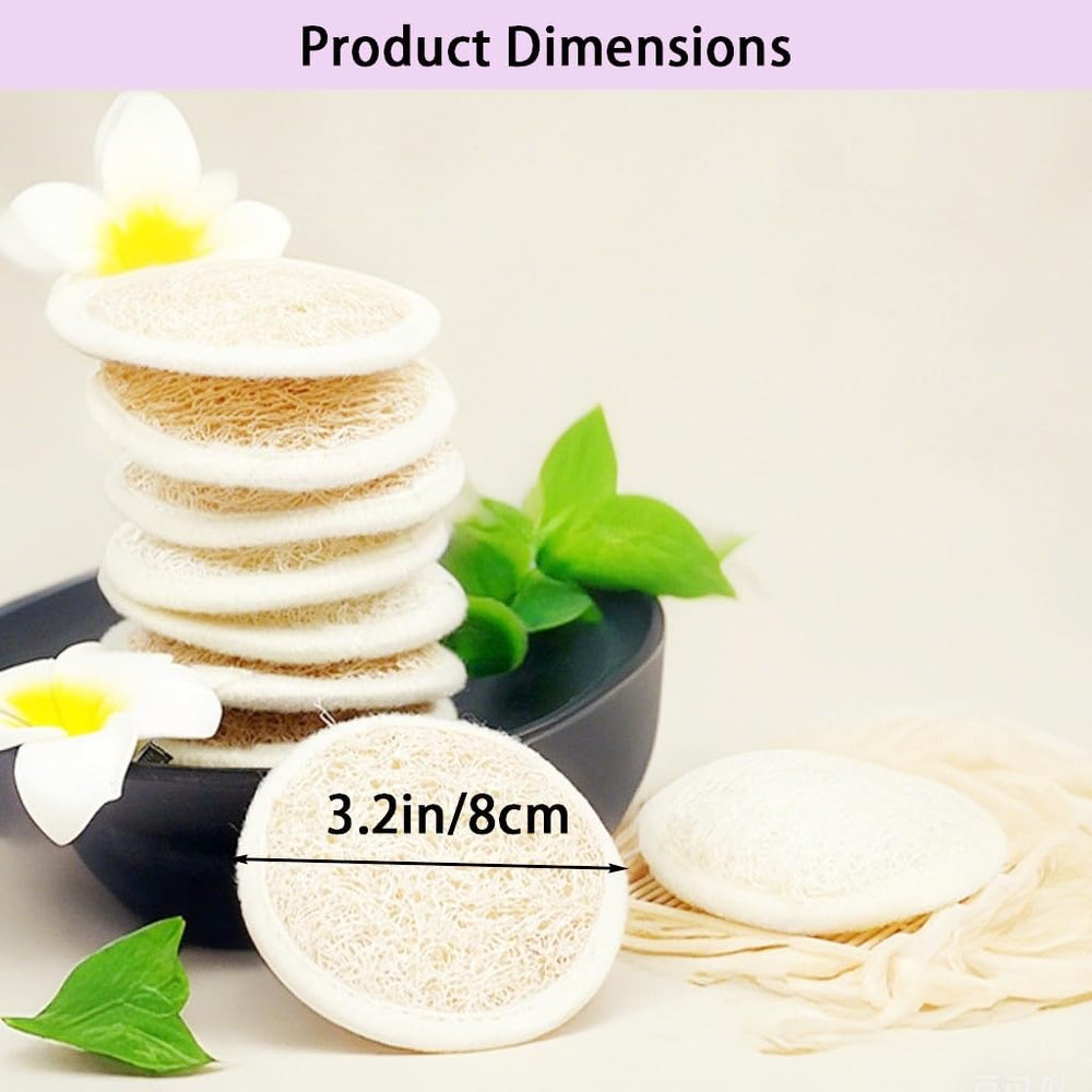 Haikuluo lufa dos caras exfoliante facial para limpieza profunda y suave