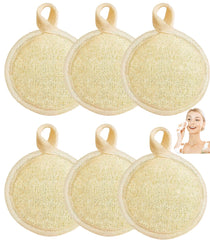 Haikuluo lufa natural exfoliante facial, 6 piezas para limpieza suave