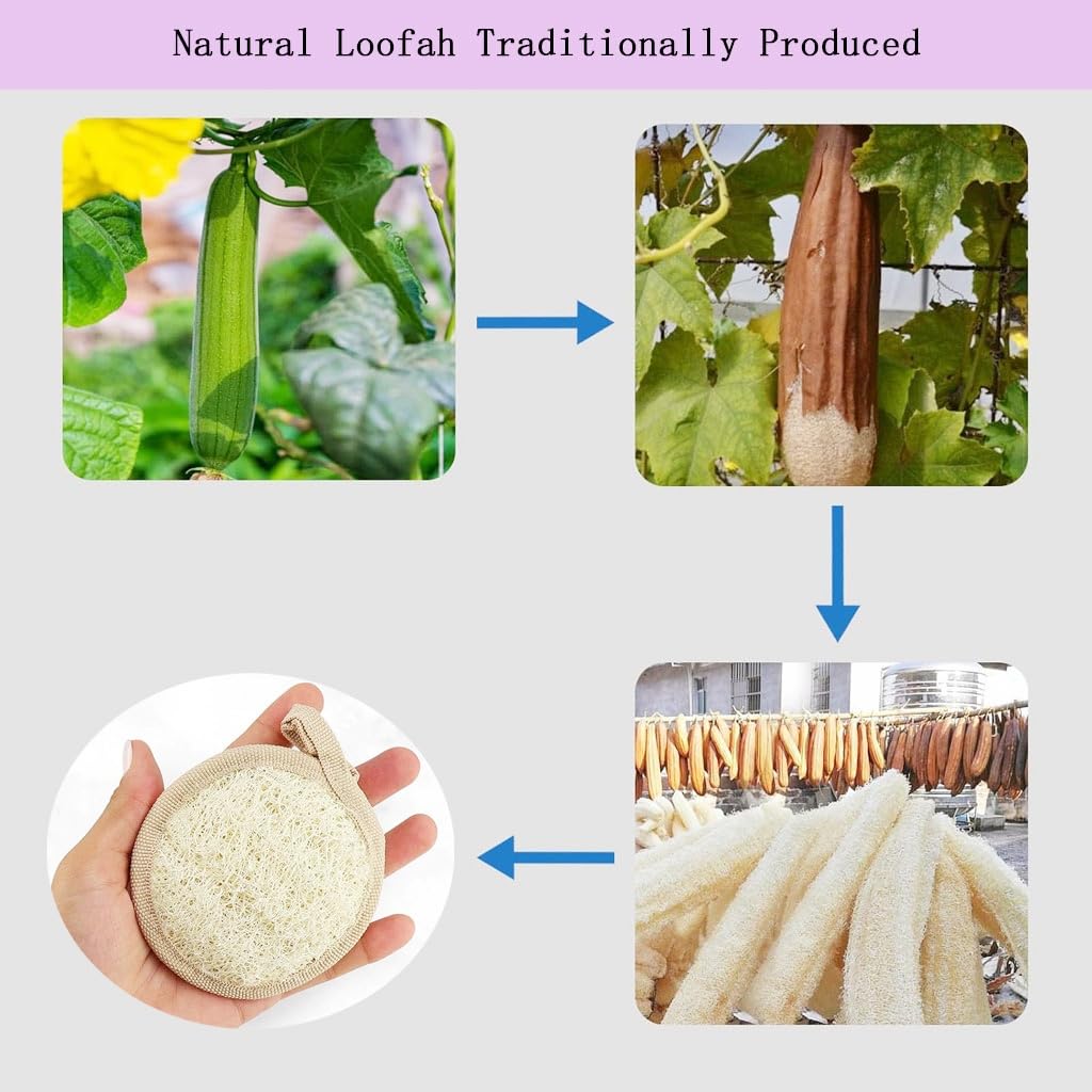 Haikuluo lufa textura natural promueve limpieza facial diaria