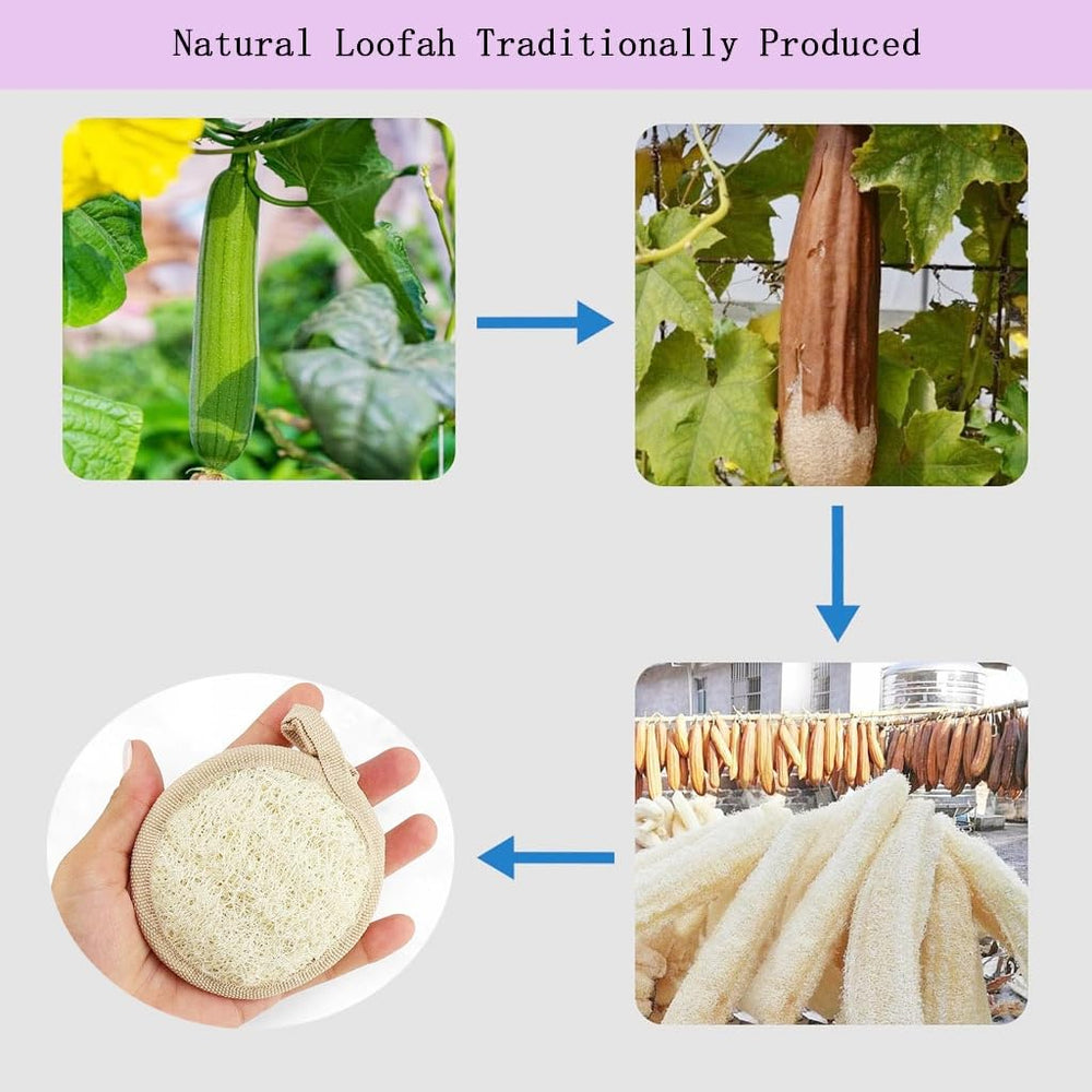 Haikuluo lufa textura natural promueve limpieza facial diaria