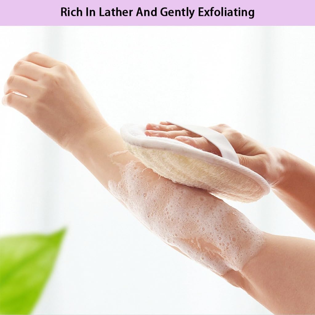 haikuluo paquete de 3 lufas para baño exfoliante diario