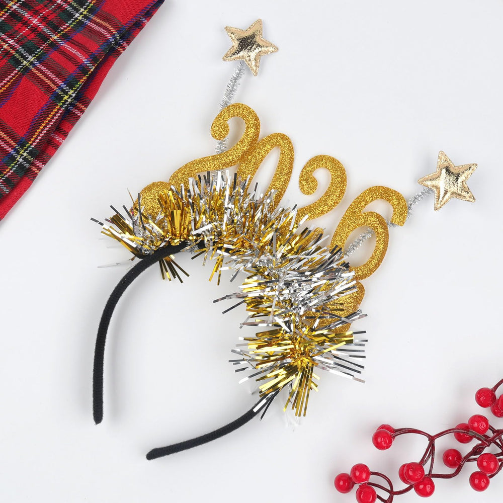 HAIMITI banda navideña 2026 con brillo, ideal para completar tu estilo festivo.