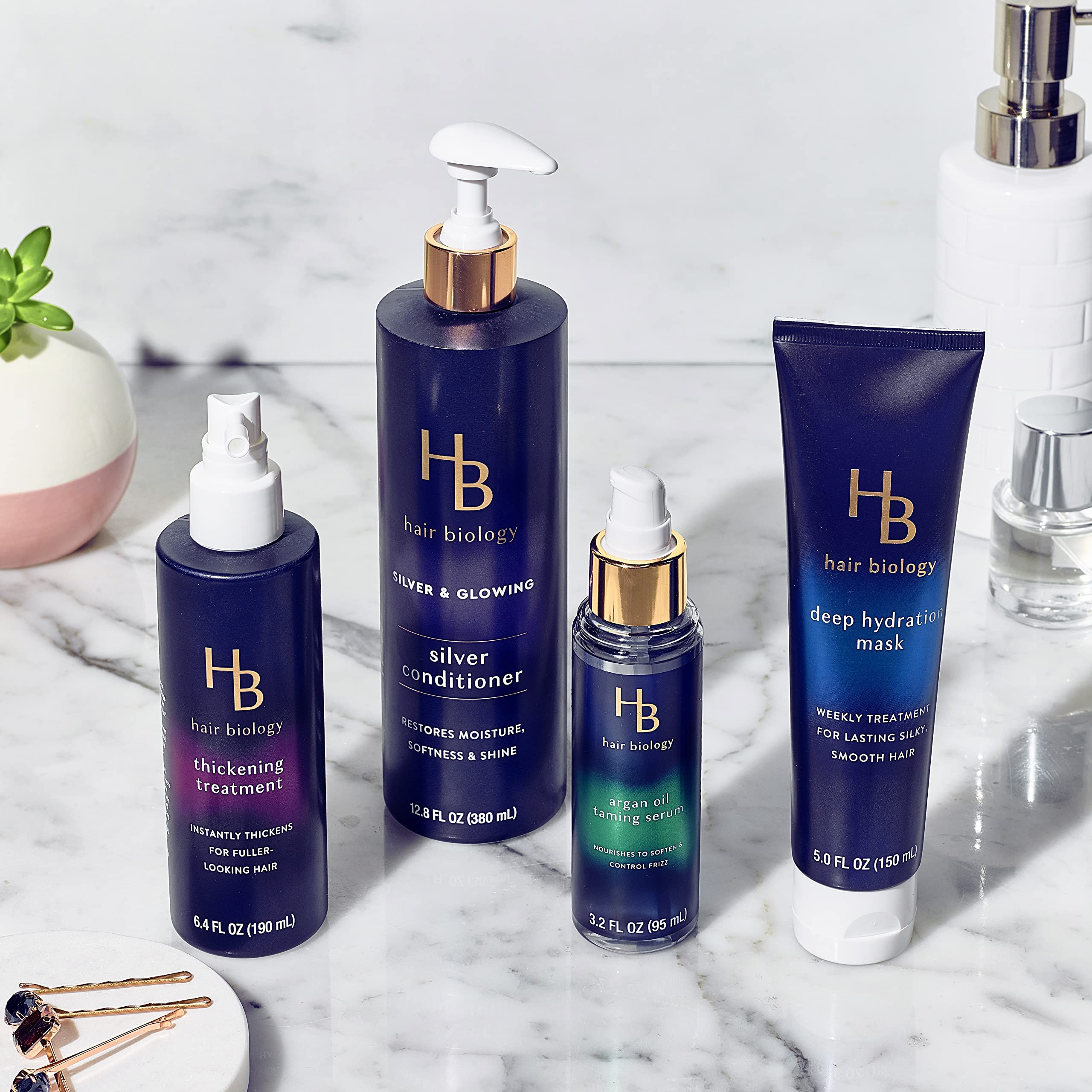 Hair Biology Argan Oil Taming Serum sin parabenos, seguro para color