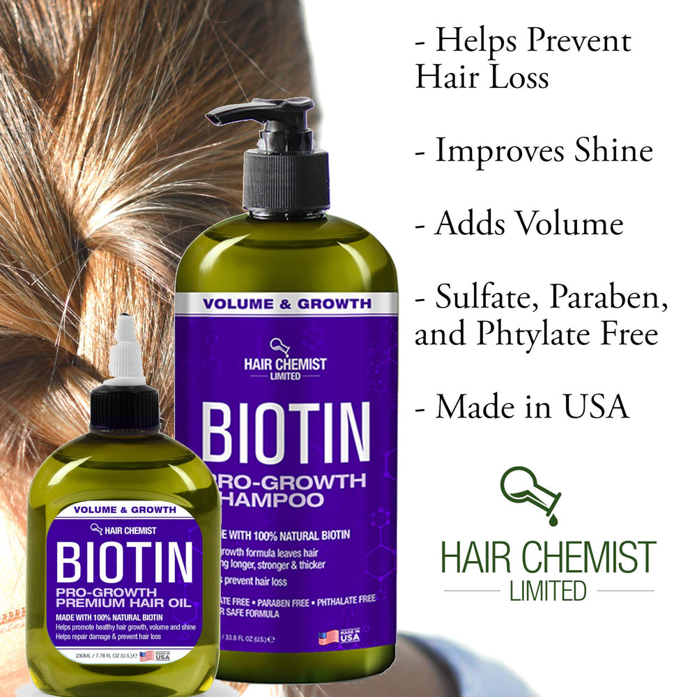 Hair Chemist Biotina Pro-Growth fortalece la fibra capilar con biotina fortalecedora