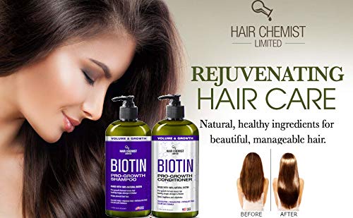 Hair Chemist Pro-Growth Acondicionador, botella vertido, peinado más suave.