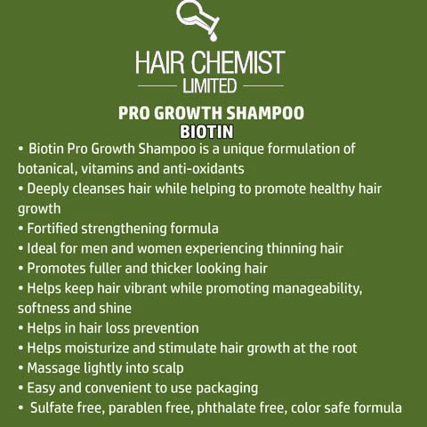 Hair Chemist Pro-Growth Acondicionador, crema cremosa para desenredar.