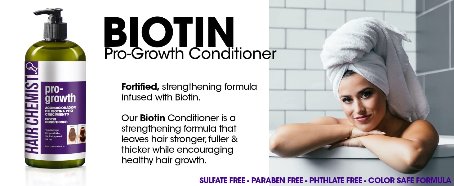 Hair Chemist Pro-Growth Cabello más lleno y brillante tras el uso.