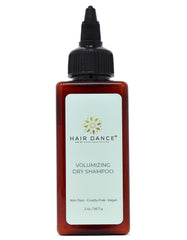 Hair Dance champú seco lavanda en botella, aroma calmante.