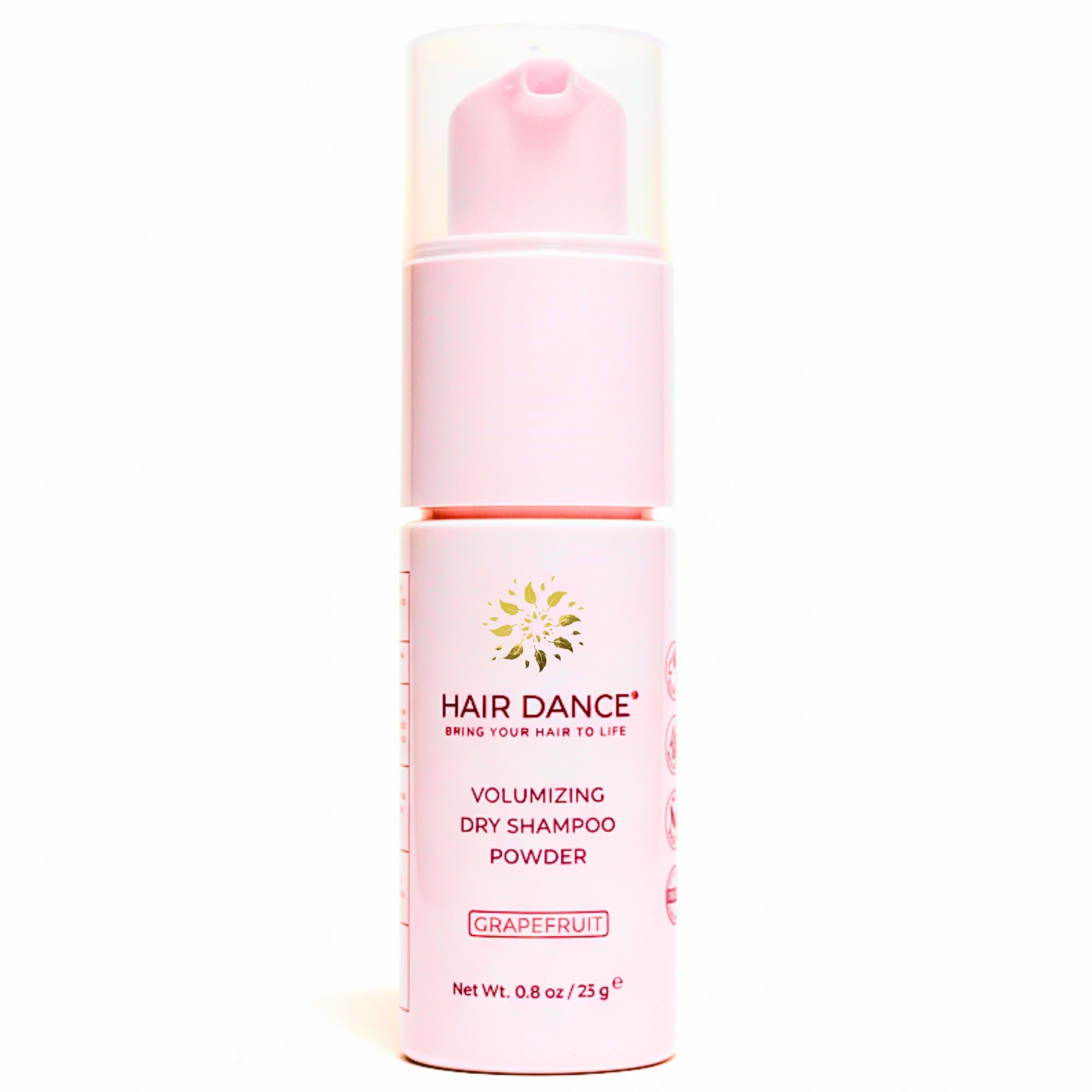 Hair Dance Polvo Seco empaque práctico para viaje y uso diario.