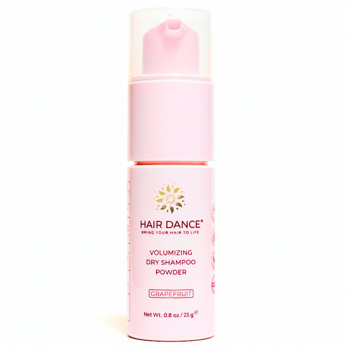 Hair Dance Polvo Seco empaque práctico para viaje y uso diario.