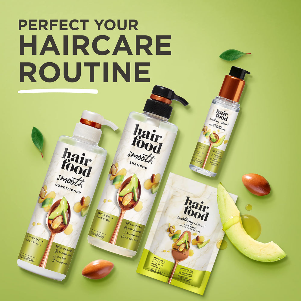 Hair Food champú Aguacate y Argán, uso diario para cabello suave y ligero.