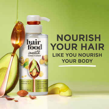 Acondicionador Hair Food ingredientes aguacate argán en primer plano