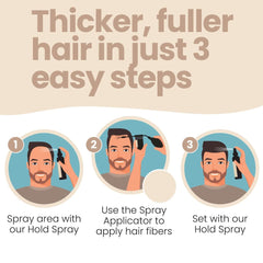 Hair Illusion aplicador para una aplicación precisa.
