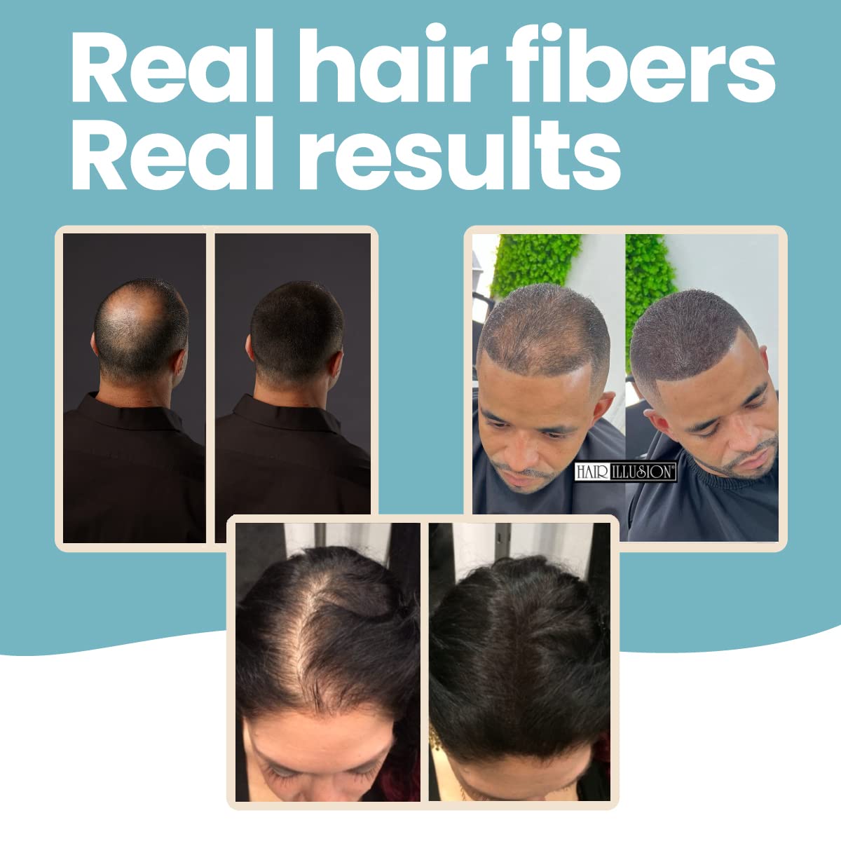 Hair Illusion mezcla natural con el cabello existente sin bordes visibles.