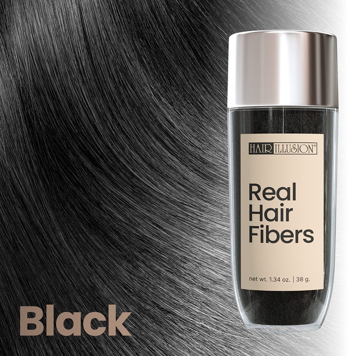 Hair Illusion uso diario para cubrir manchas y parches de cabello.